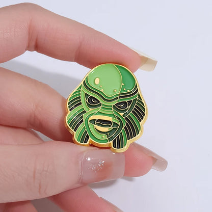 Horror Movie Monster Enamel Pins | Dracula & Classic Villain Brooch (Multiple Selections)