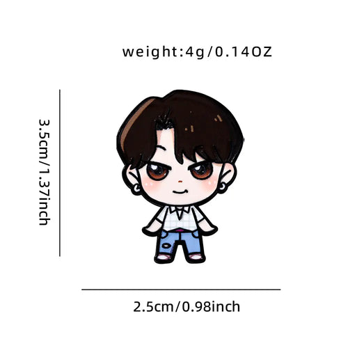 K-Pop Demon Hunters Lapel Pin Set (4 Pcs)