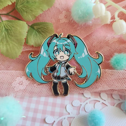 Hatsune Miku Enamel Pin - Vocal Idol Music Collectible Pin
