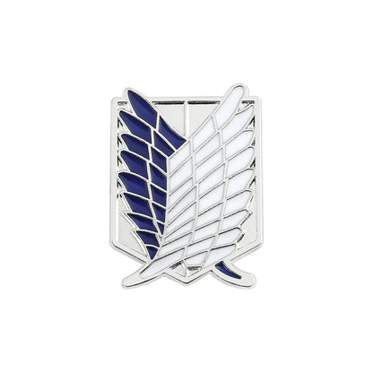 ATTACK ON TITAN Japanese Anime  Enamel Pin | Eren Jaeger & Mikasa Ackerman Brooch