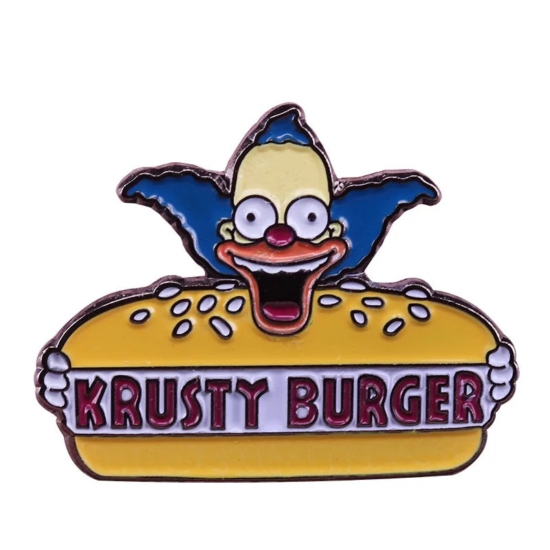 The Simpsons TV Cartoon Series Enamel Pin - 22 characters selections