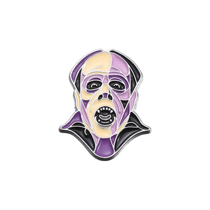 Horror Movie Monster Enamel Pins | Dracula & Classic Villain Brooch (Multiple Selections)