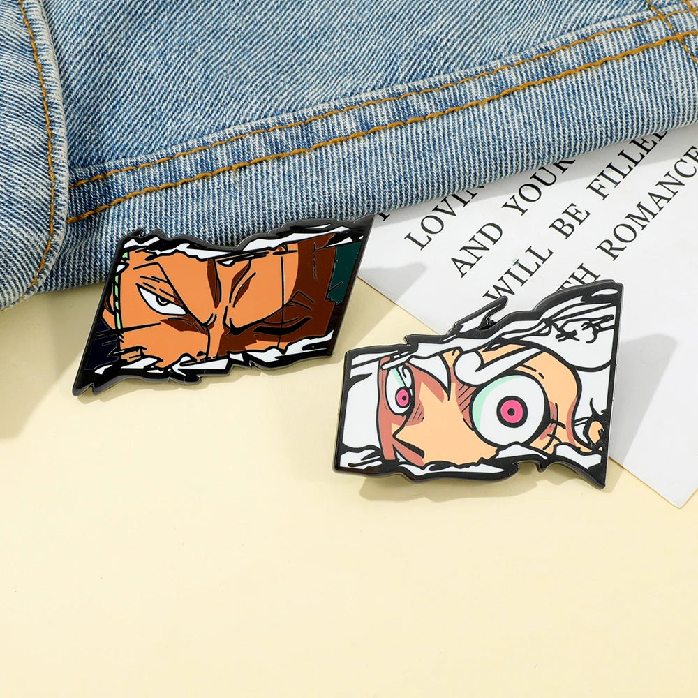 One Piece Zoro Enamel Pin Set - 2 Piece Collection