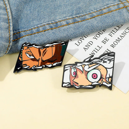 One Piece Zoro Enamel Pin Set - 2 Piece Collection