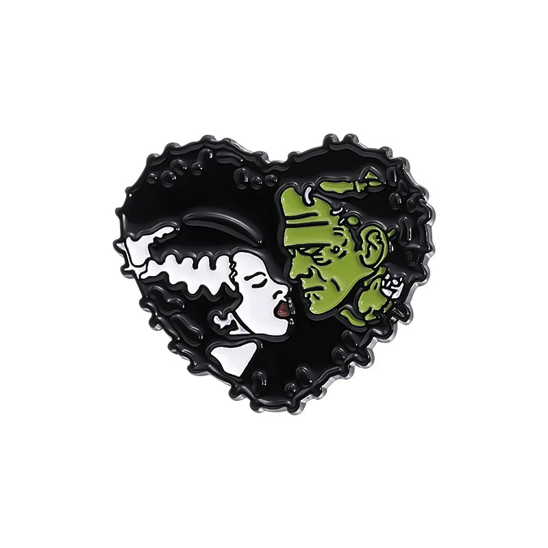 Horror Movie Monster Enamel Pins | Dracula & Classic Villain Brooch (Multiple Selections)