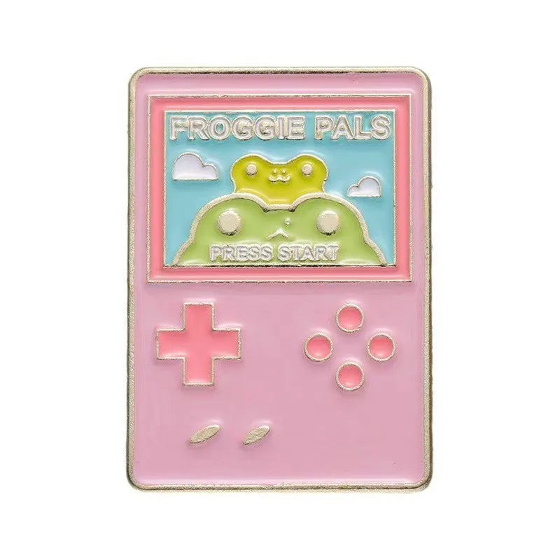 Retro Game Console Enamel Pin - Arcade Gaming Lapel Pin