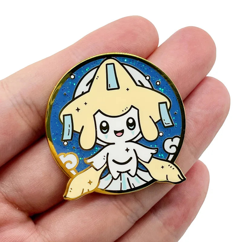 Pokemon Legendary Enamel Pins - Jirachi, Arceus, Kyogre, Rayquaza Collection