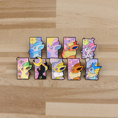 Pokemon Multicolour Eevee Enamel Pin