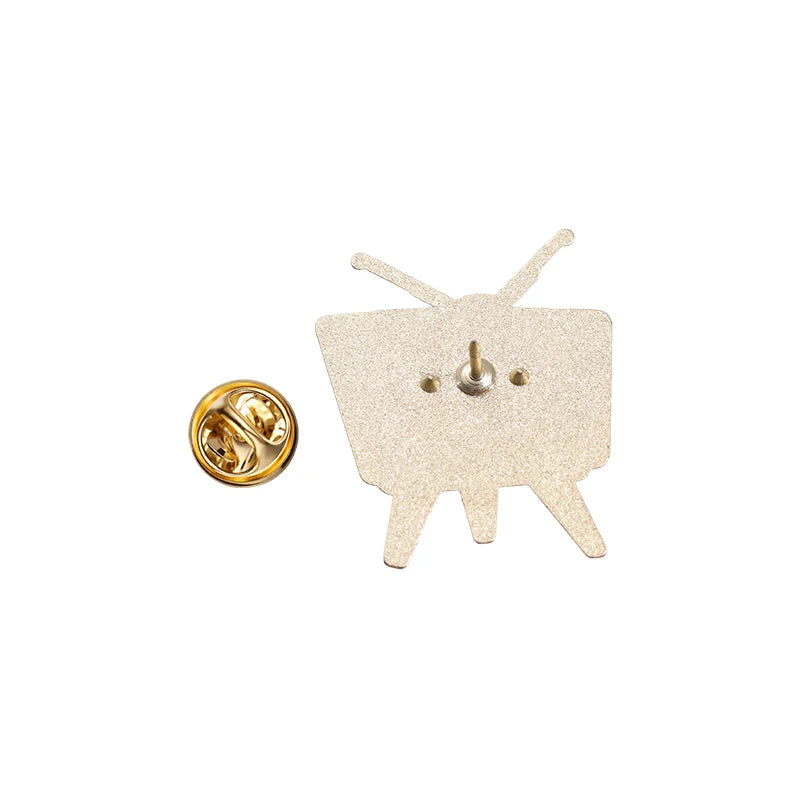 Retro MTV Television Enamel Pin - 80s Vintage Cartoon Badge