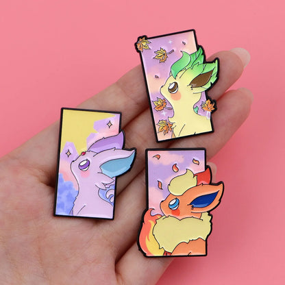 Pokemon Multicolour Eevee Enamel Pin