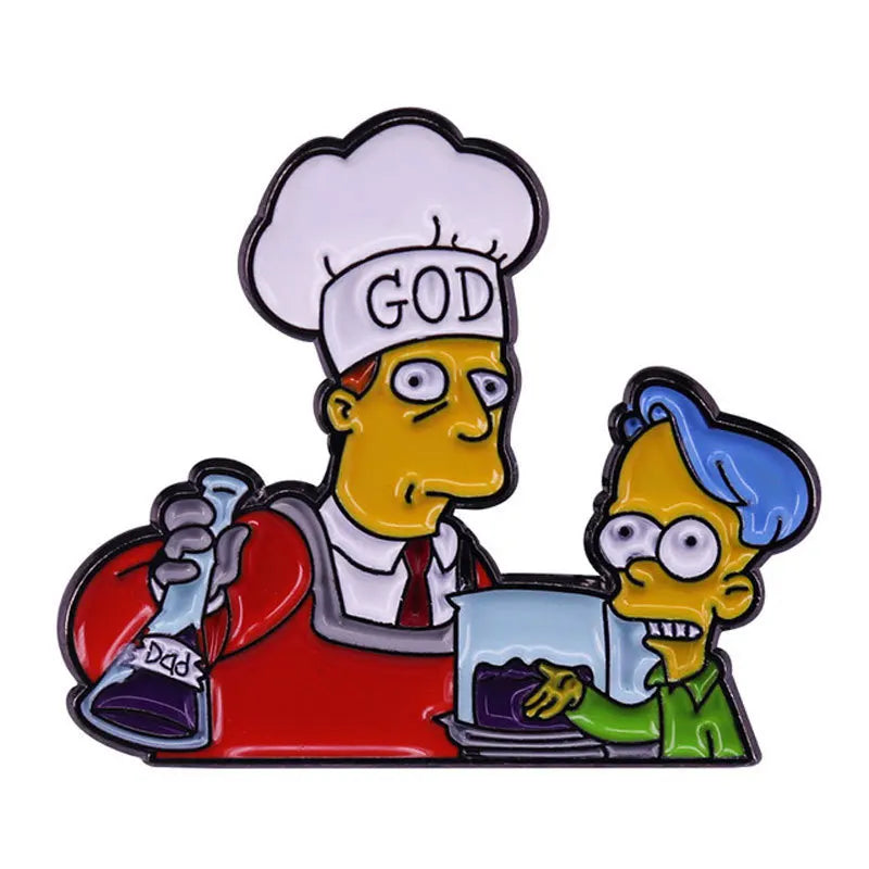 The Simpsons TV Cartoon Series Enamel Pin - 22 characters selections