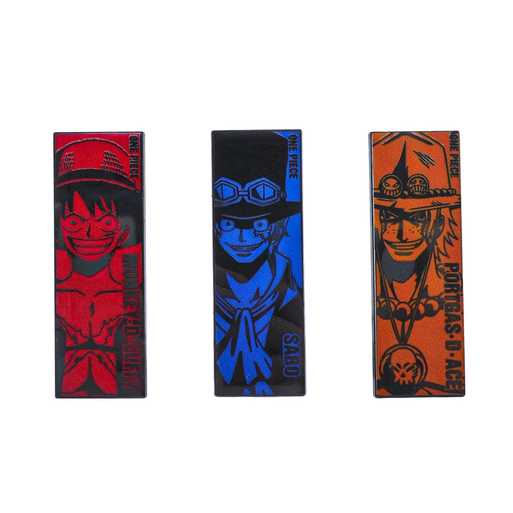 One Piece Character Exquisite Lapel Pin Set (3 Pcs)
