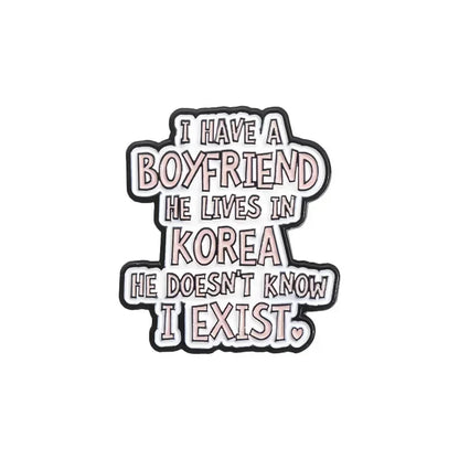 I Love Kpop Music Enamel Pin - Collectible Badge for Fans