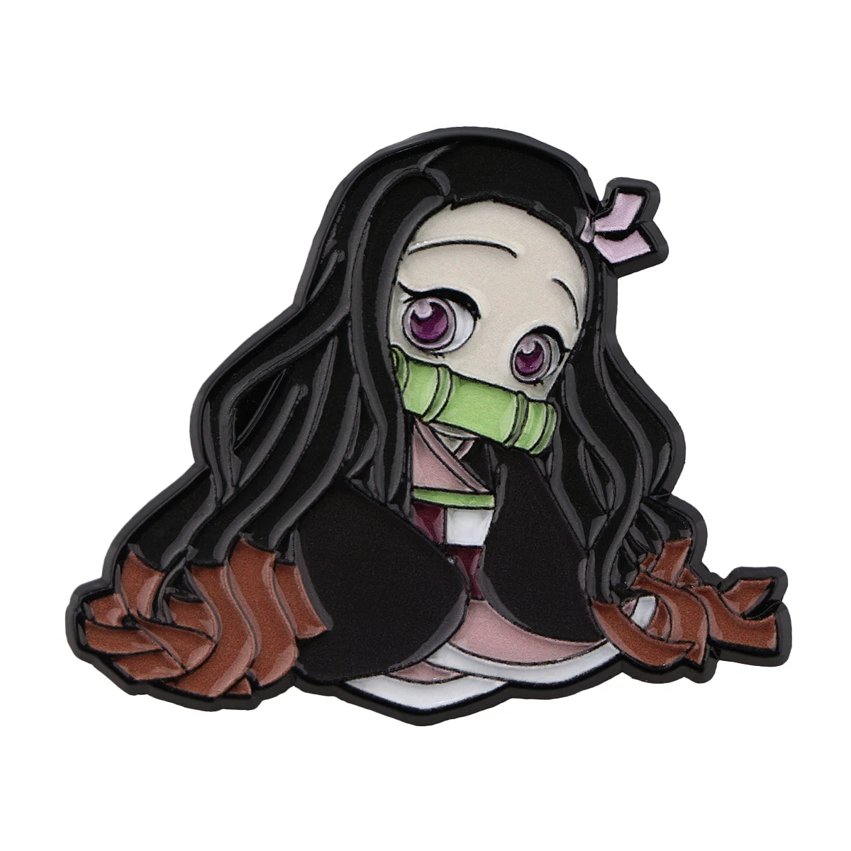 Demon Slayer cute character Enamel Pin -Tanjiro, Nezuko, Zenitsu, Inosuke and Giyu