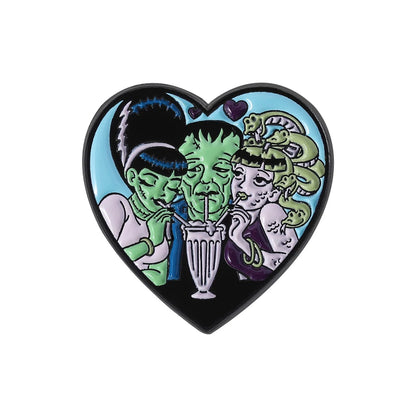 Horror Movie Monster Enamel Pins | Dracula & Classic Villain Brooch (Multiple Selections)