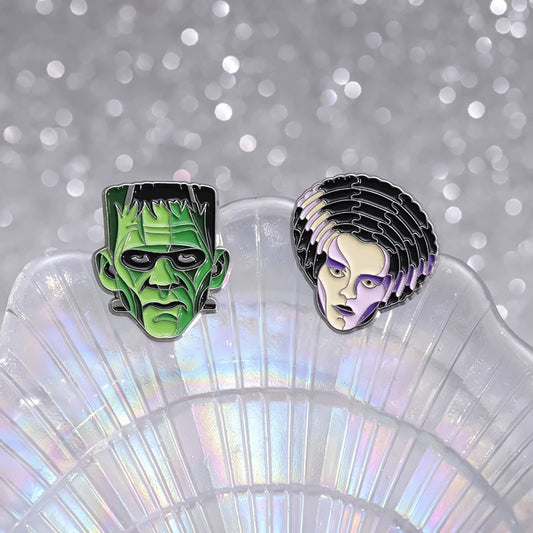 Horror Movie Monster Enamel Pins | Dracula & Classic Villain Brooch (Multiple Selections)