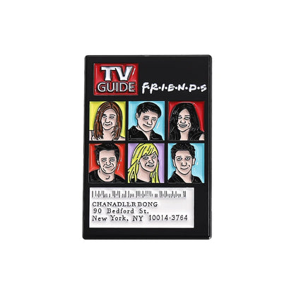 TV Guide magazine cover featuring 'Friends' characters -lapel pin enamel pin brooch for hats, bag and shirts