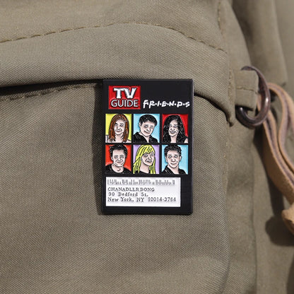 TV Guide magazine cover featuring 'Friends' characters -lapel pin enamel pin brooch for hats, bag and shirts